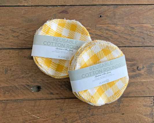 Cotton Rounds - Yellow Gingham