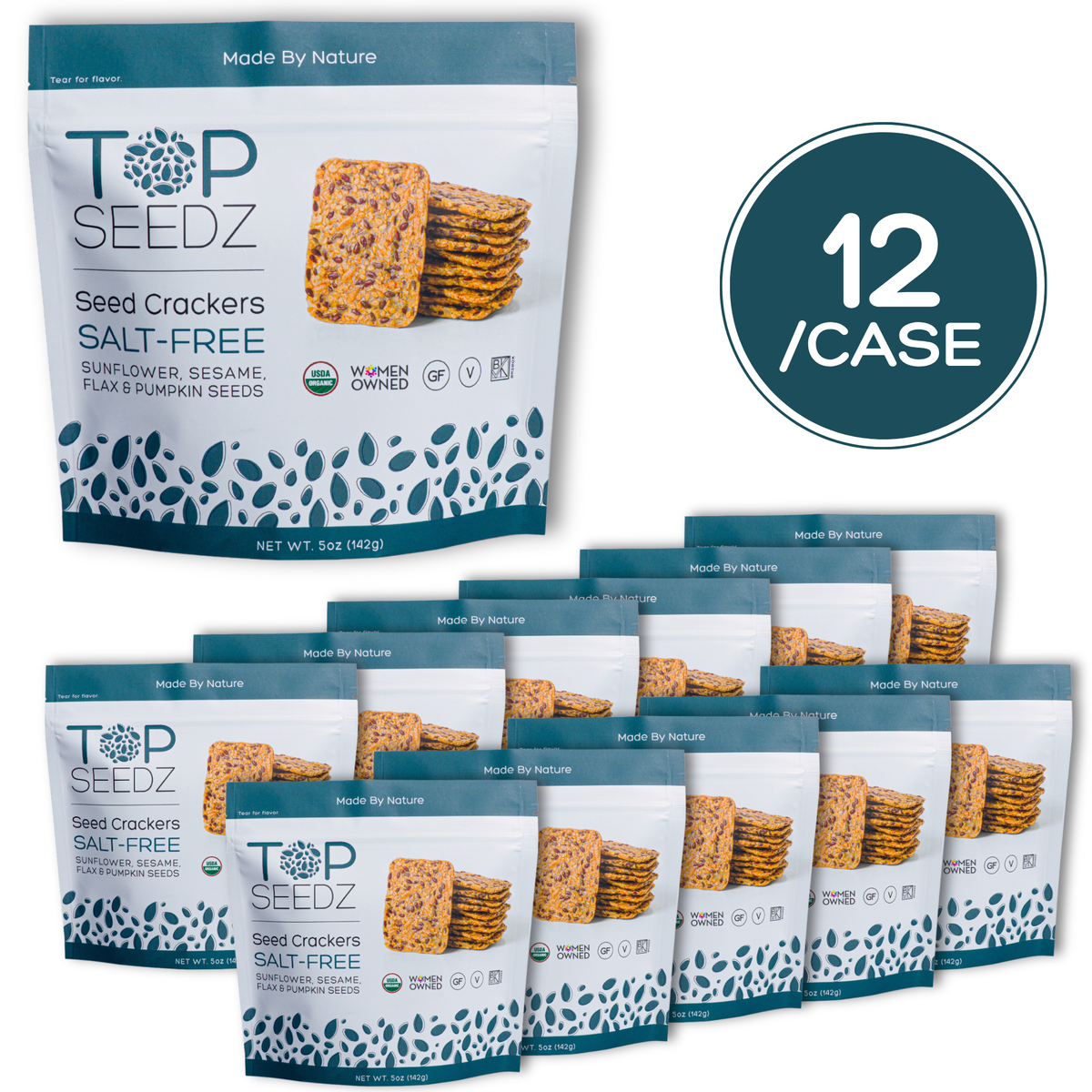 NEW: Salt-Free Crackers- 5oz - 12 Per Case