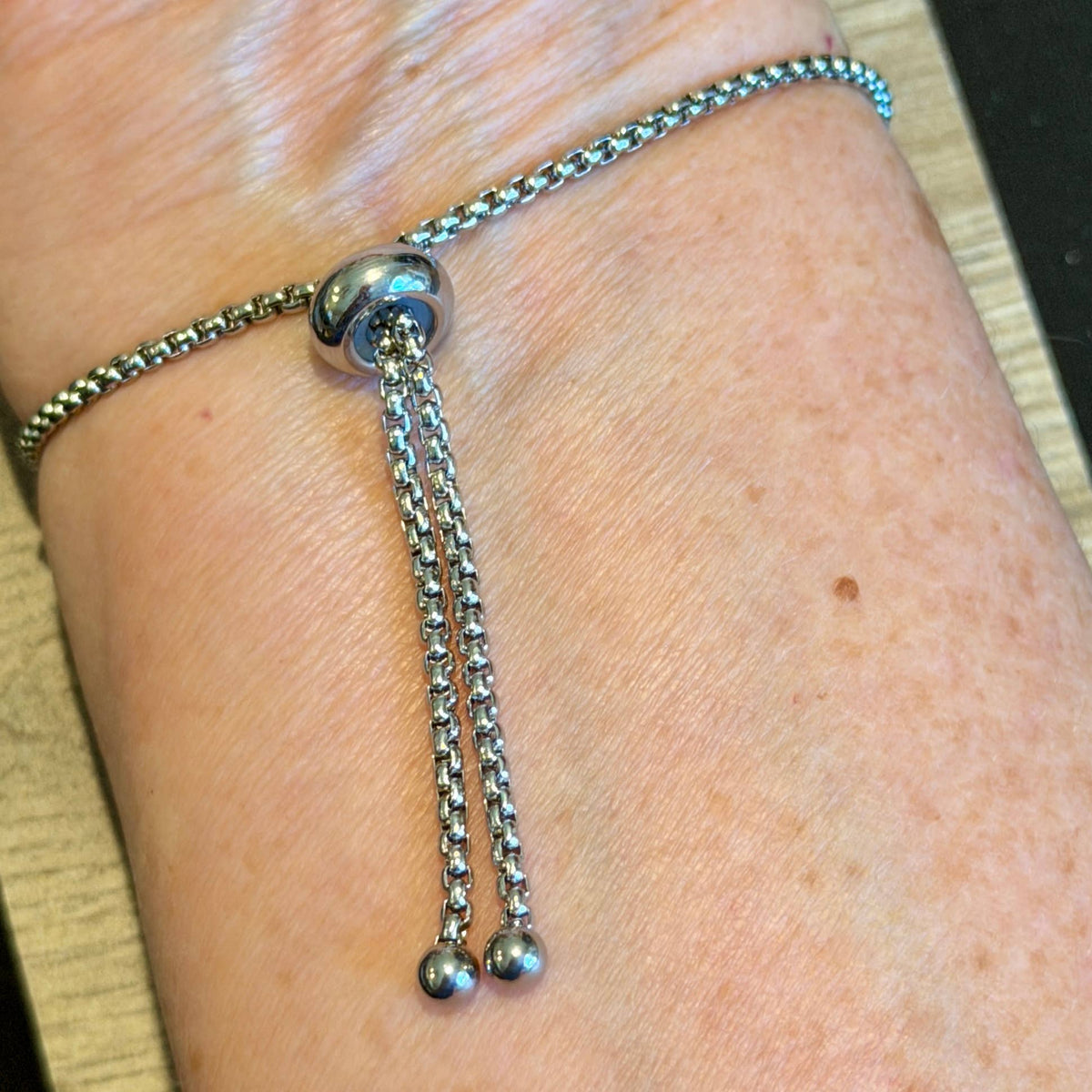 Recycled Vintage Tin Slider Bracelet