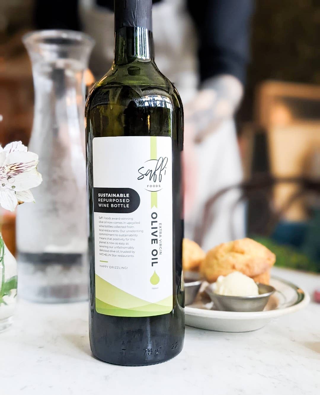 Saffi Saana Extra Virgin Olive Oil - 750ml wine bottle
