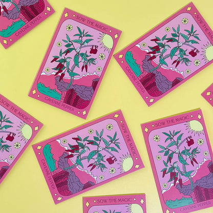 Cayenne Pepper Tarot Garden