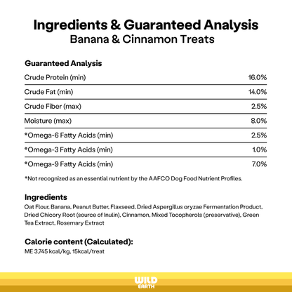 Superfood Dog Treats, Banana Cinnamon