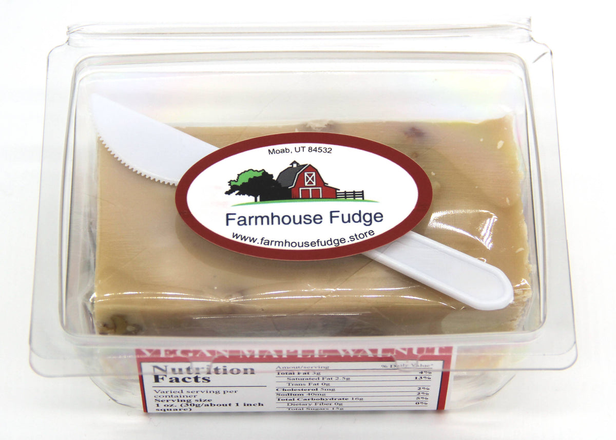 Vegan Maple Walnut Fudge 8 oz.