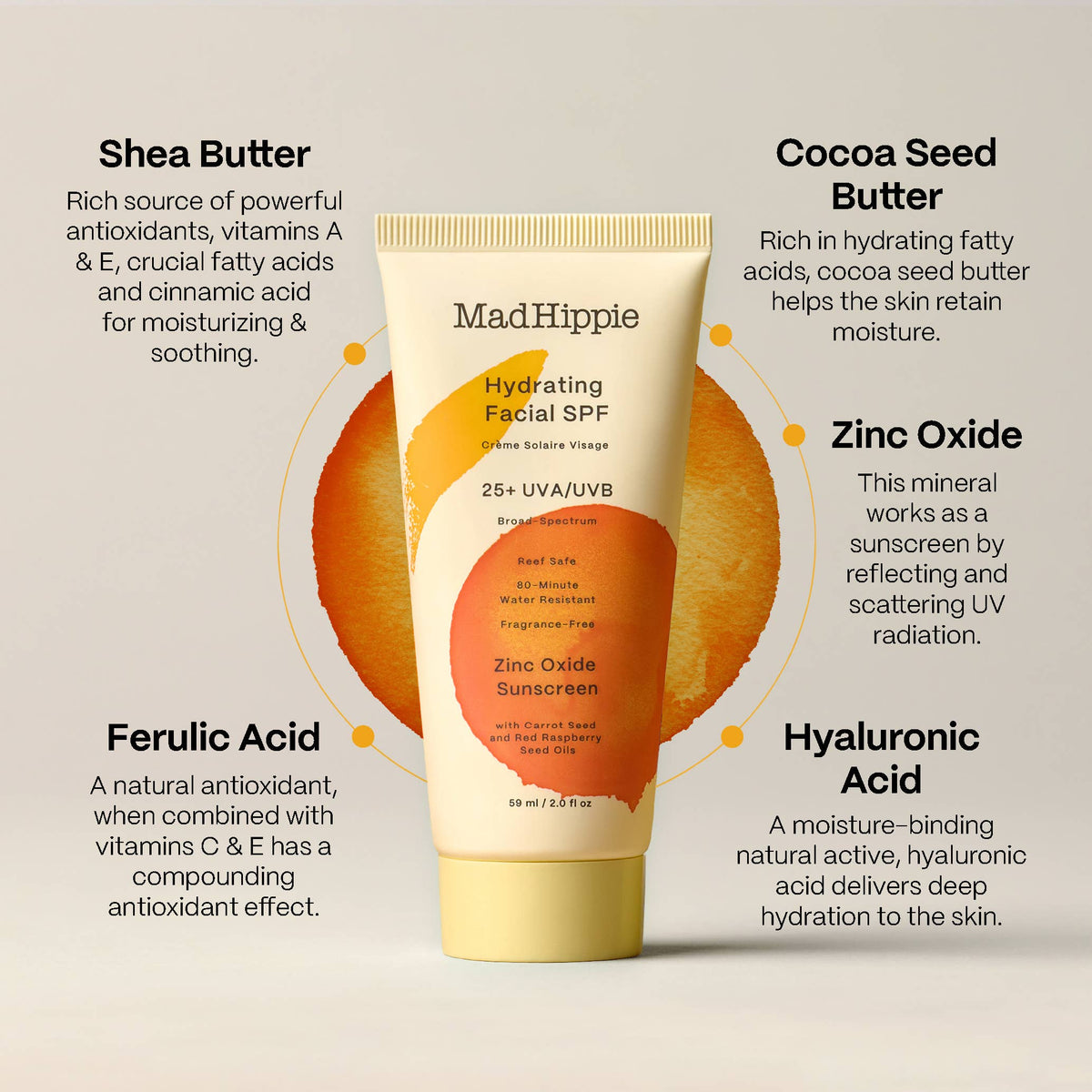 Mad Hippie Hydrating Facial SPF 25 Sunscreen