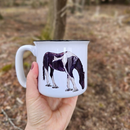 Black and White Horse Mug