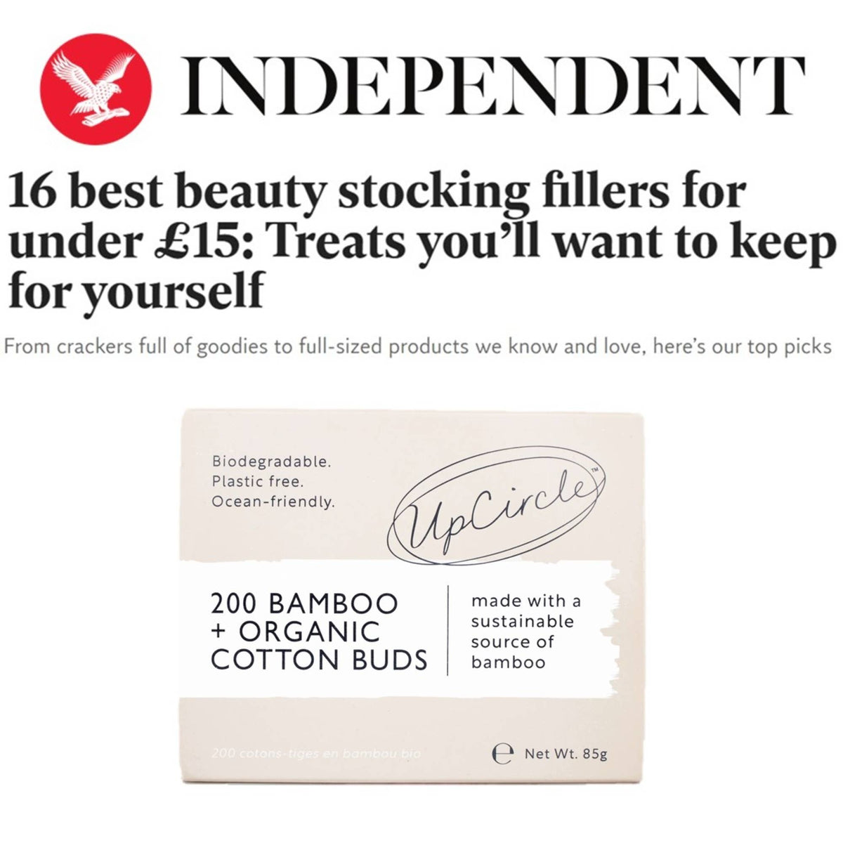 Plastic Free, Cotton + Bamboo Buds