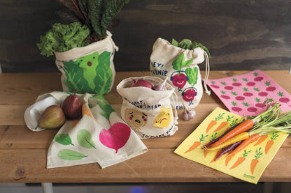 Funny Food Reusable Produce Bag Set