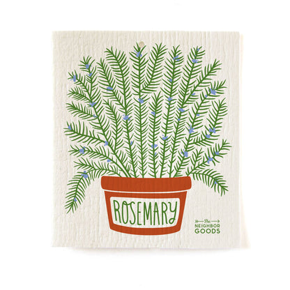 Rosemary Tea Towel + Sponge Cloth Set