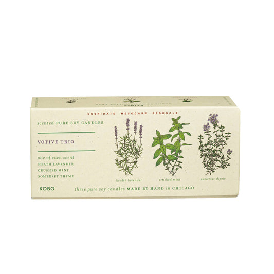 Plant the Box Votive Candle Trio, Herb Garden