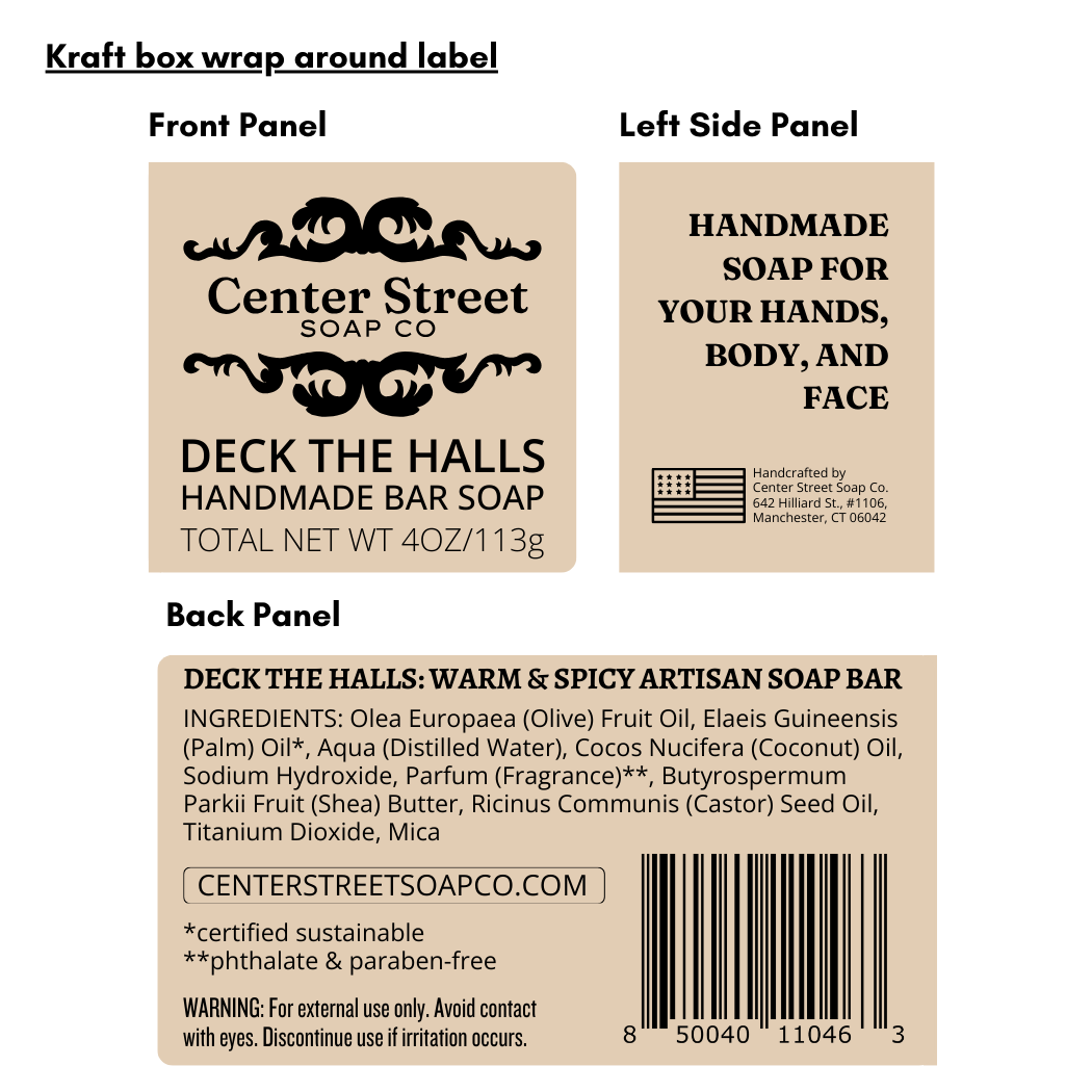 Deck The Halls Handmade Bar Soap