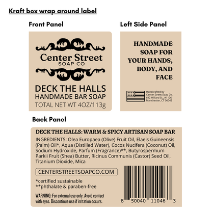 Deck The Halls Handmade Bar Soap