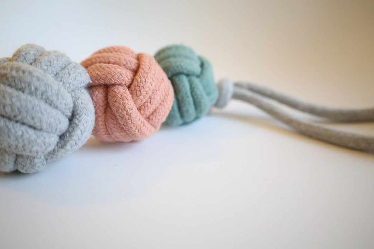 Sustainable Rope Looped Ball Dog Toy