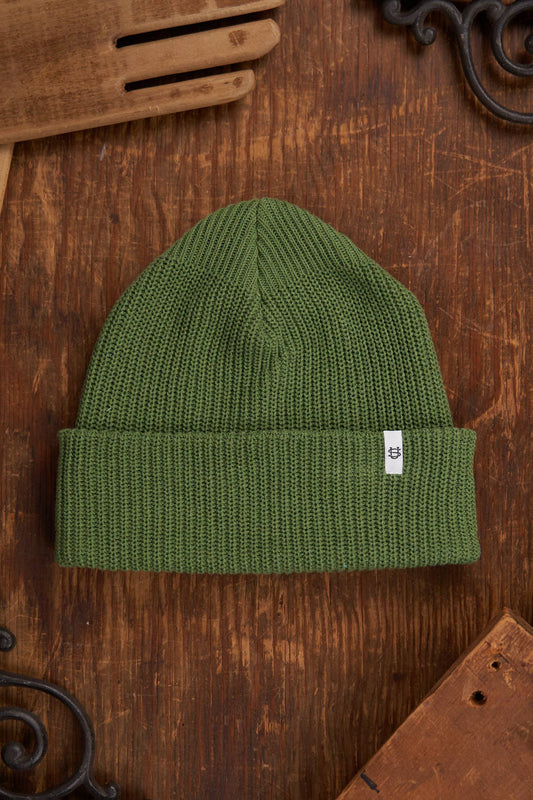 Ulota Moss Green Upcycled Cotton Watchcap