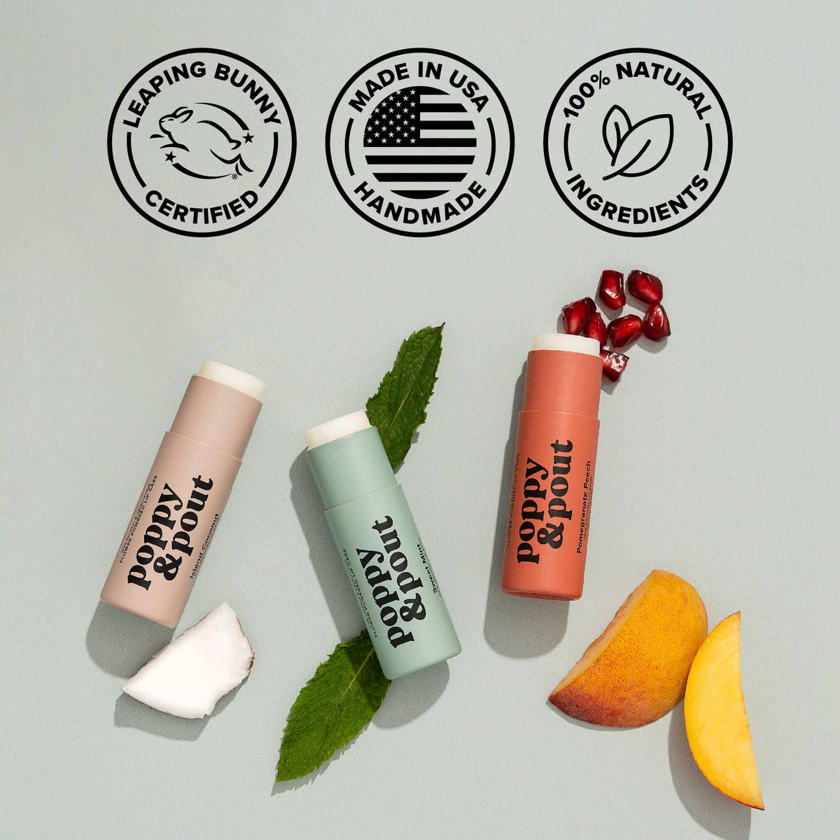 Poppy & Pout Lip Balm (pick a flavor)