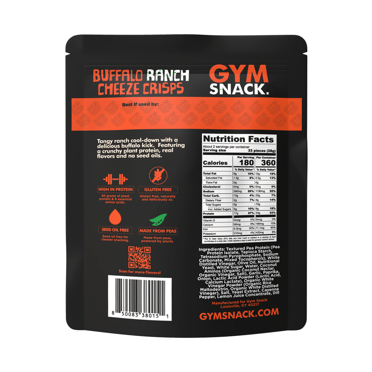 Buffalo Ranch Gym Snack