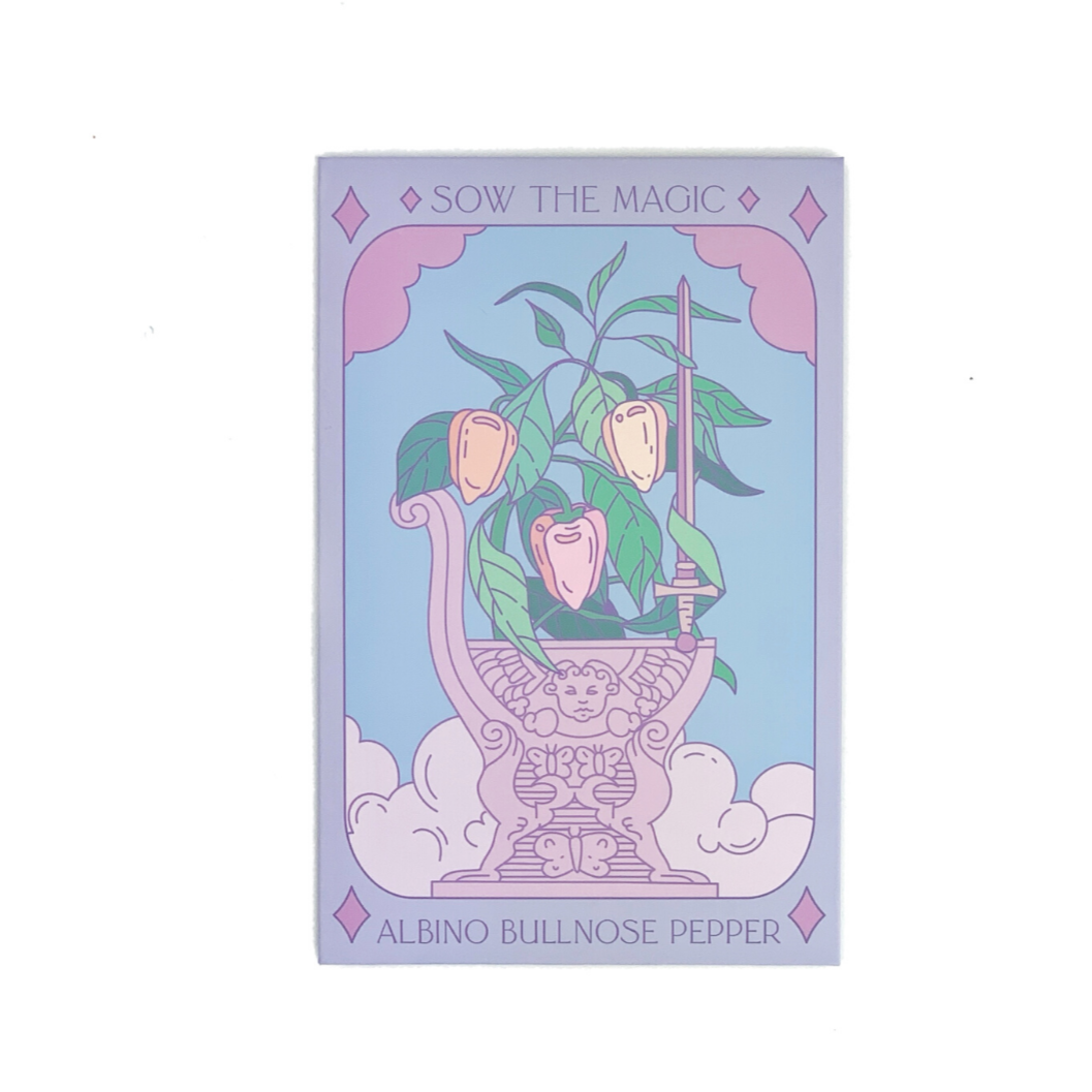Albino Bullnose Pepper Tarot Garden