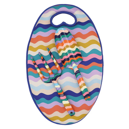 Gardening Tool & Kneeler Set, Rainbow