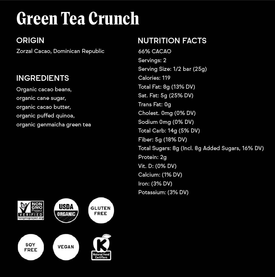 Green Tea Crunch Chocolate