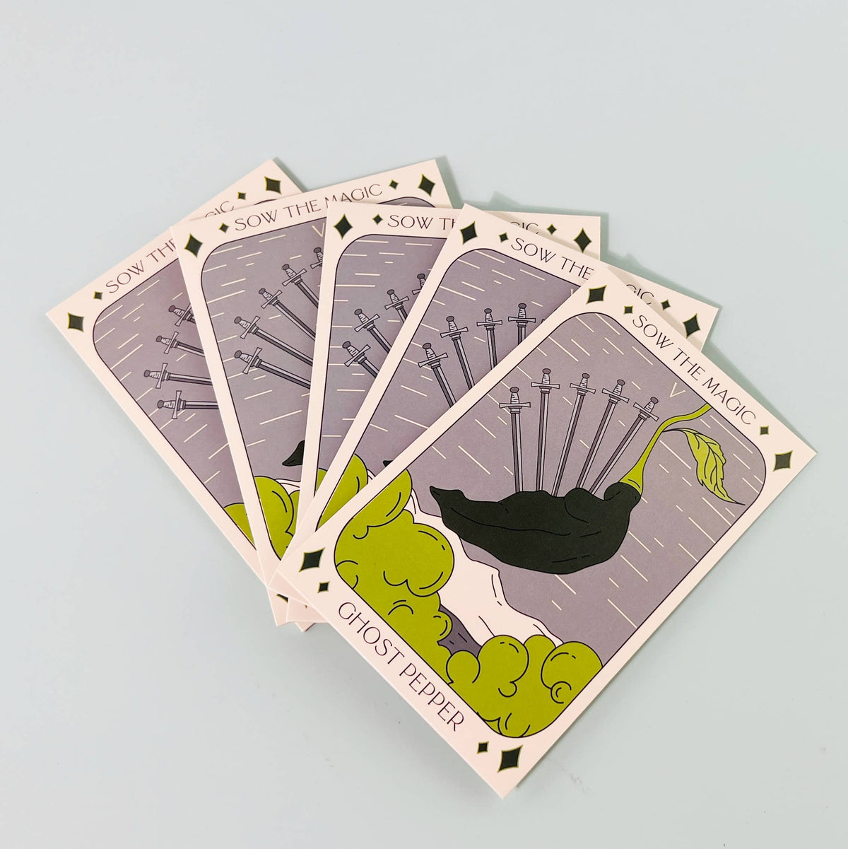 Ghost Pepper Tarot Garden