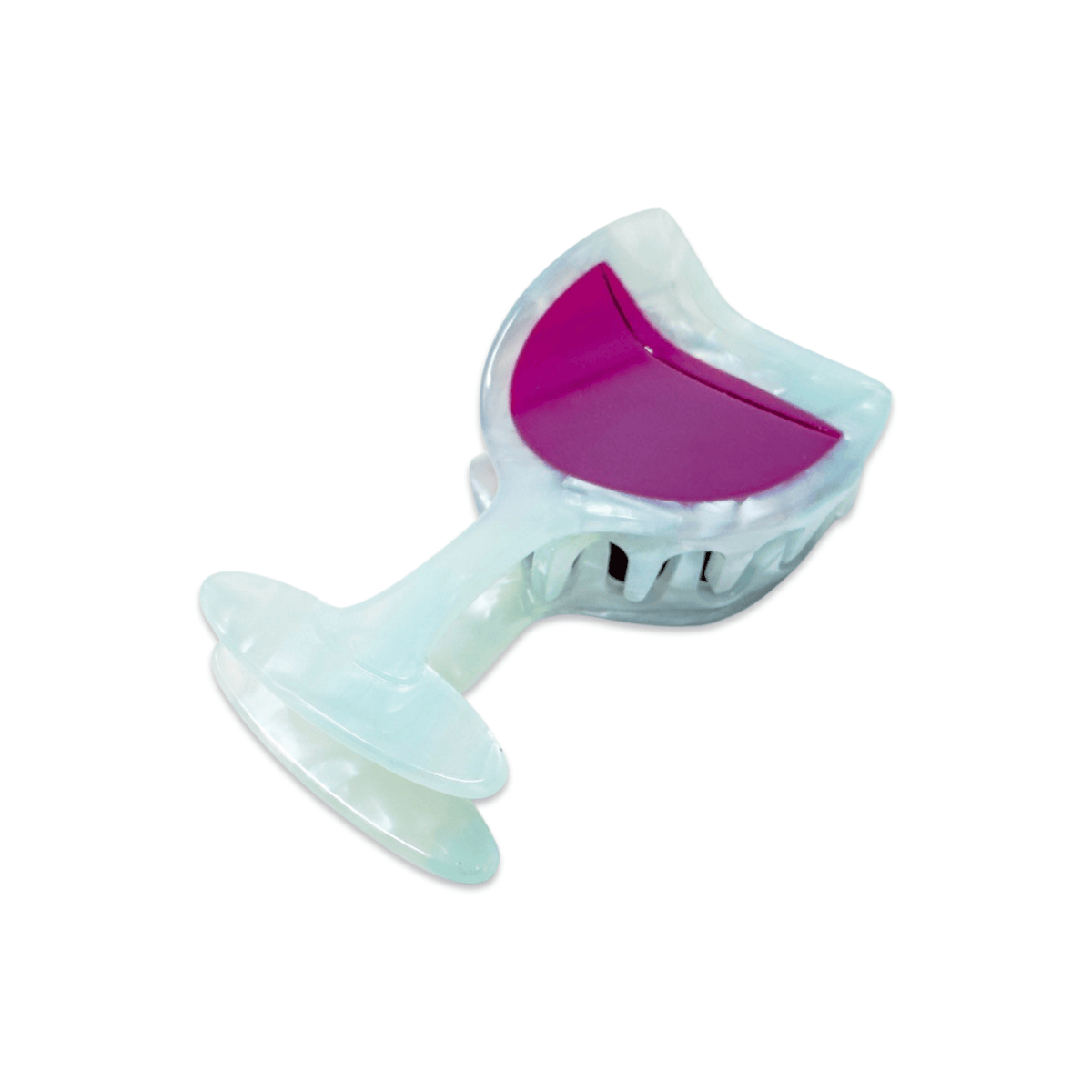 Red Wine Glass Hair Claw Clip