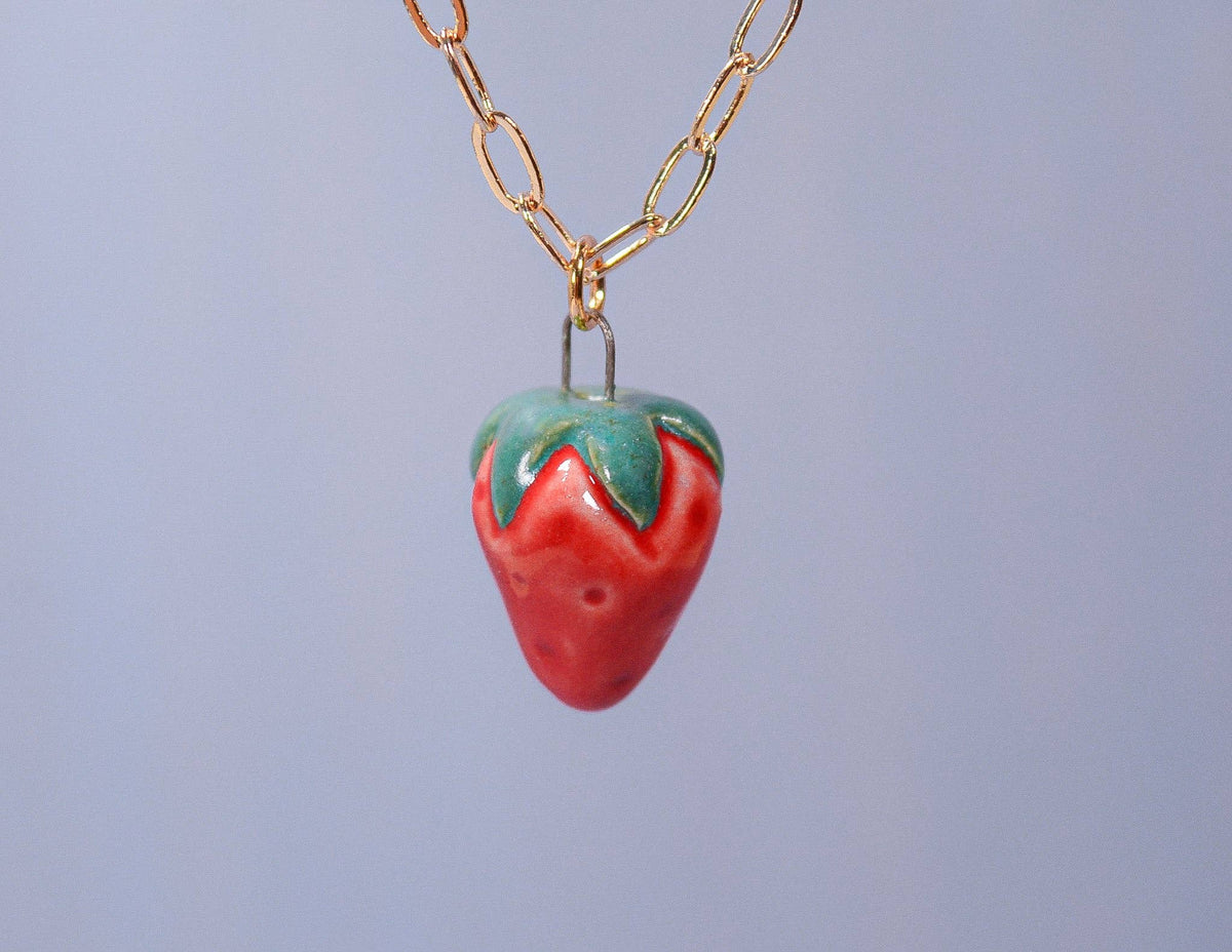 Strawberry Charm Necklace