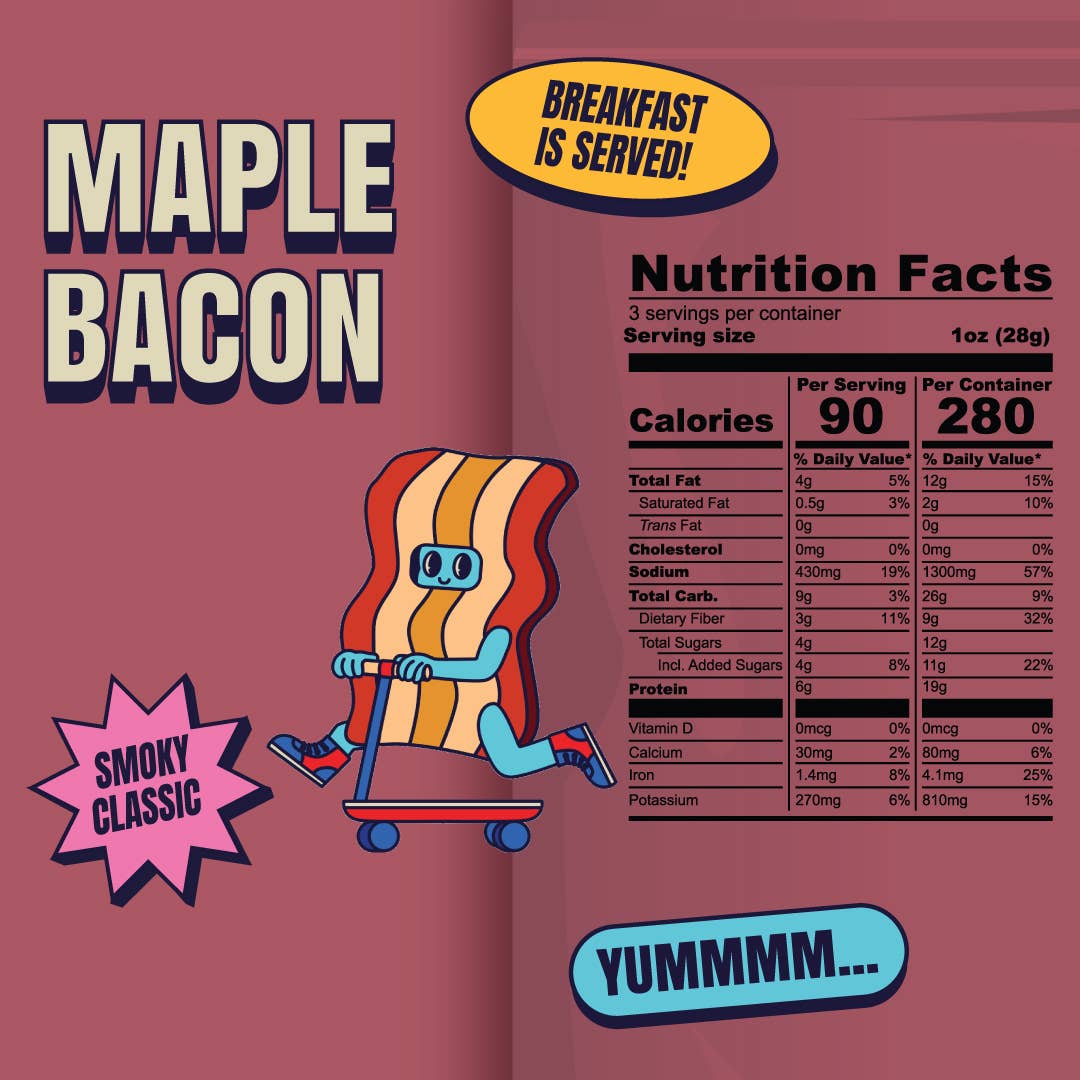 Vegan & Plant Based Maple Bacon Jerky