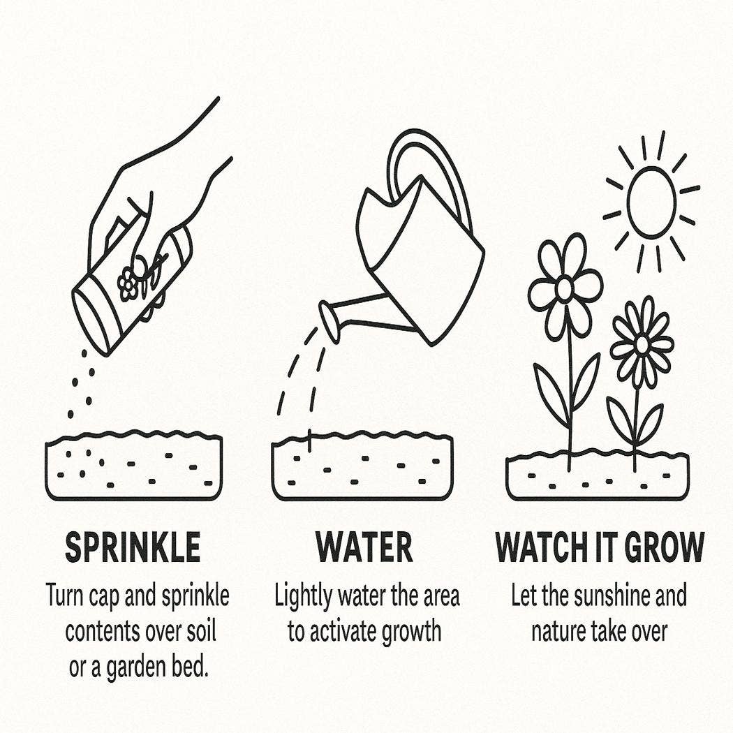 Good Vibes Shaker Garden Can Seed Kit