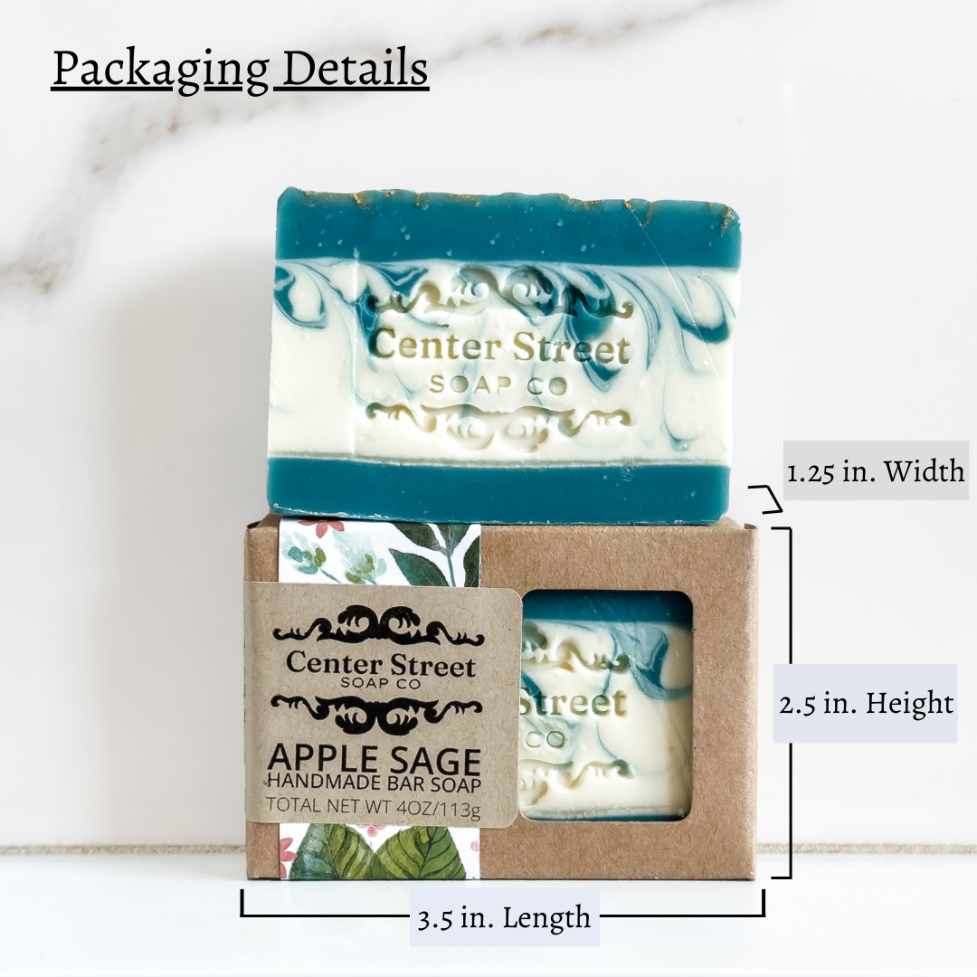 Apple Sage Vegan Handmade Soap Bar