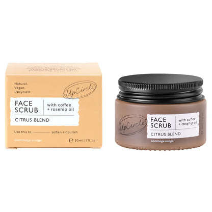 Coffee Eco Friendly Face Scrub [Citrus] Vegan Exfoliator