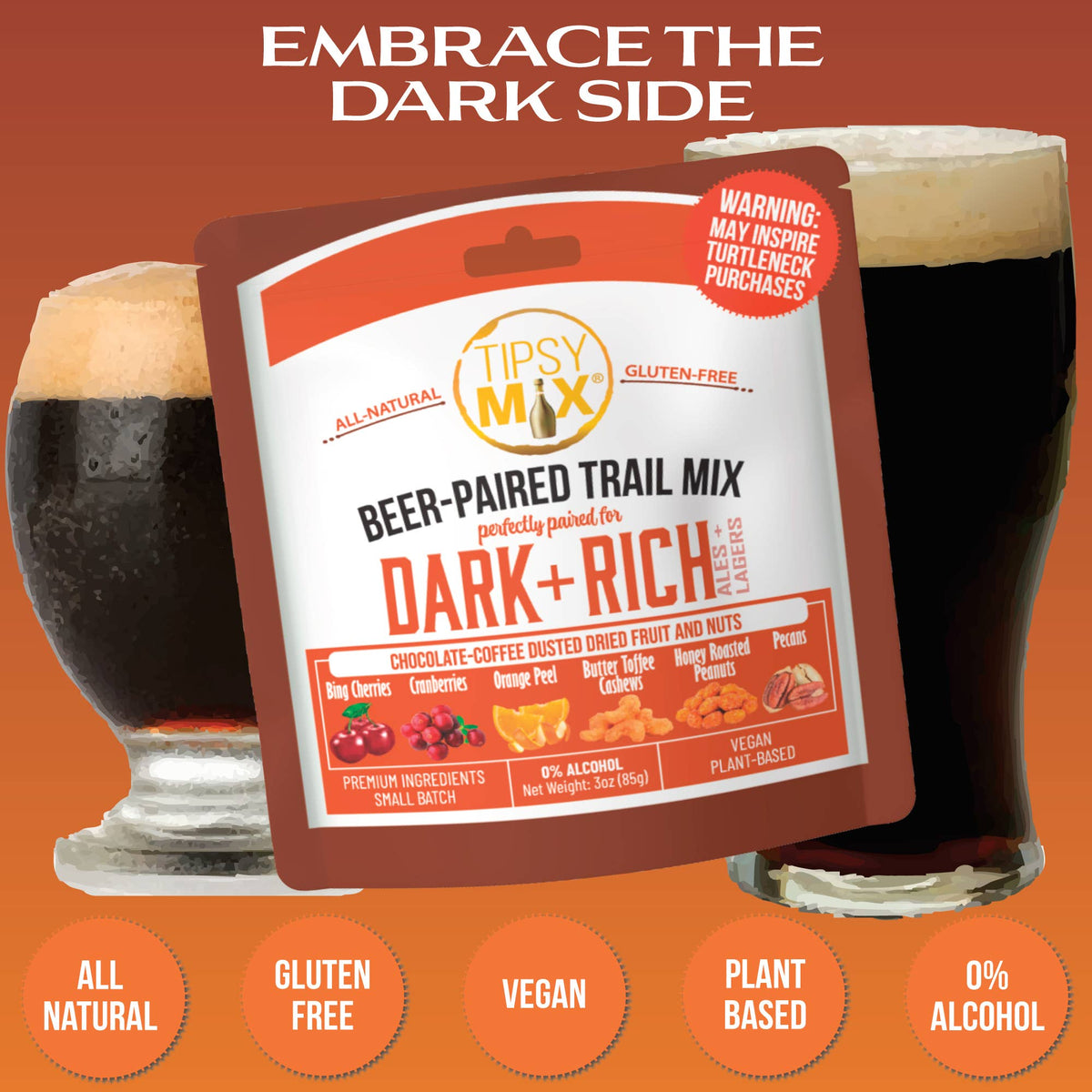 Beer-Paired Trail Mix, Dark & Rich