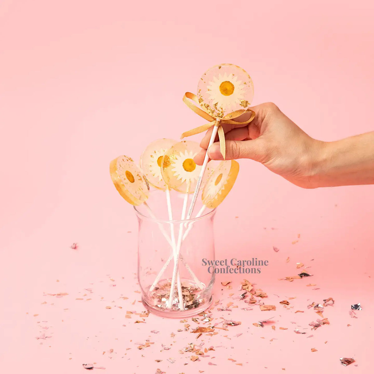 Daisy and Gold Lollipops, Mandarin Orange