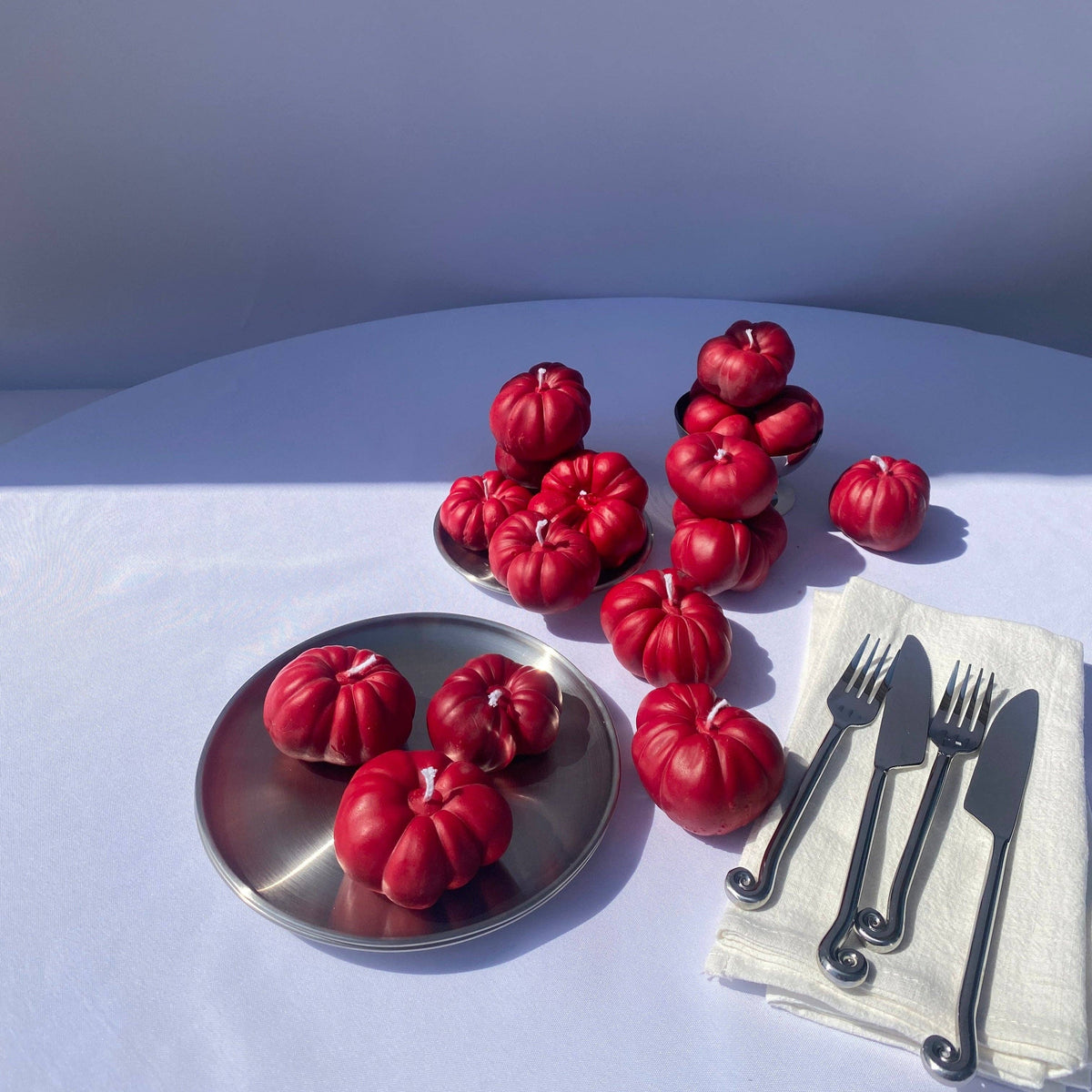Mini Tomato Candle, Red