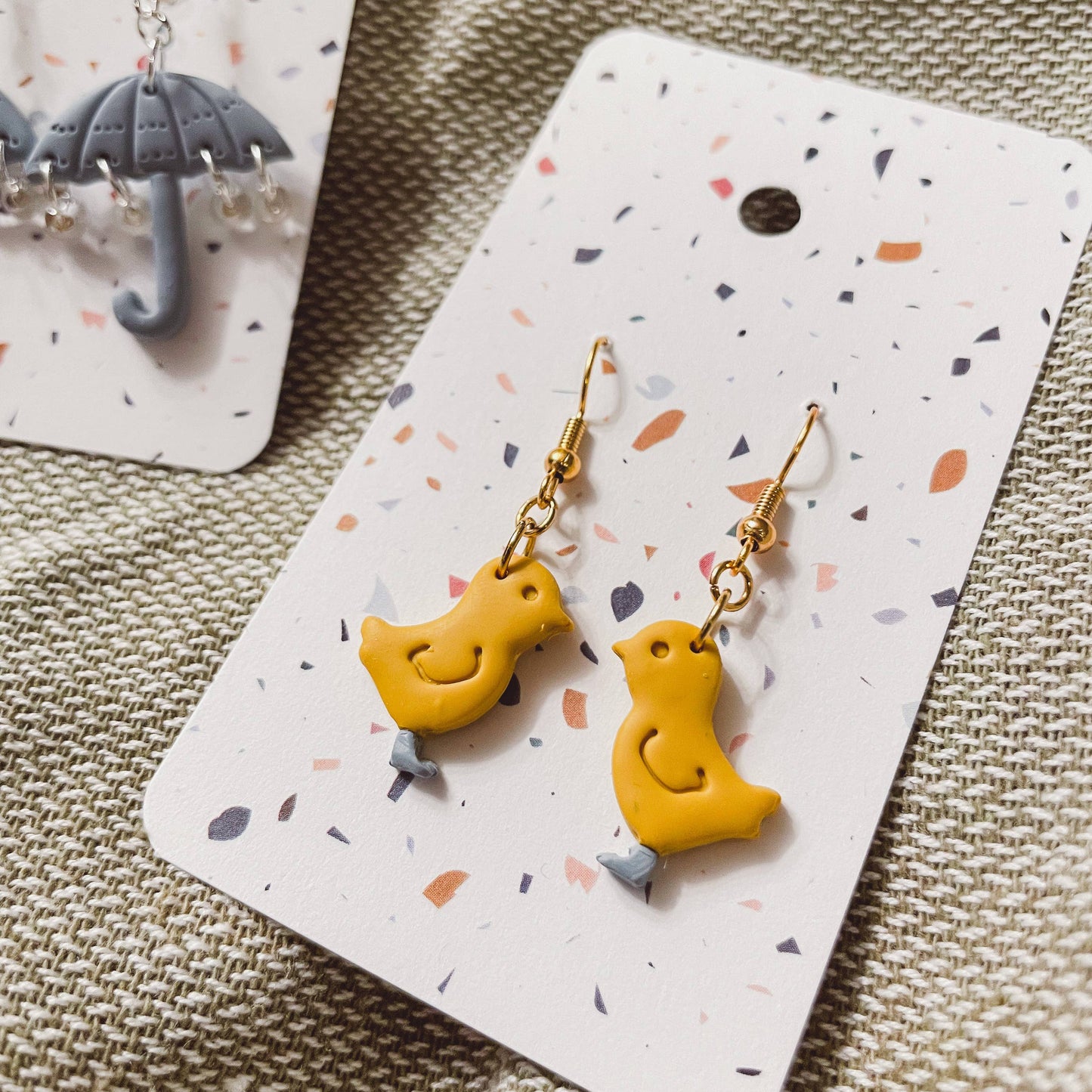 Baby Chicks with Boots Earrings