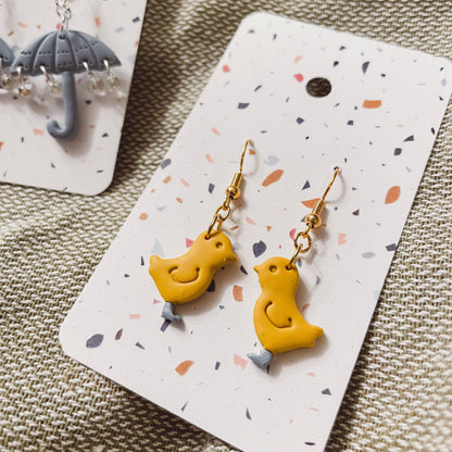 Baby Chicks with Boots Earrings