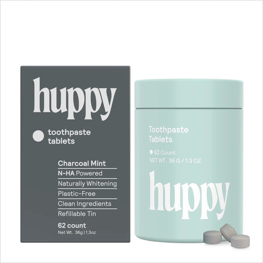 Fluoride-Free, Charcoal Mint Toothpaste Tablets